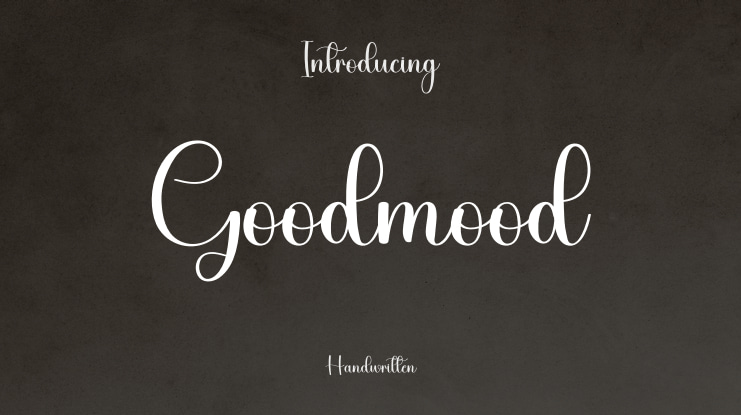 Goodmood Font