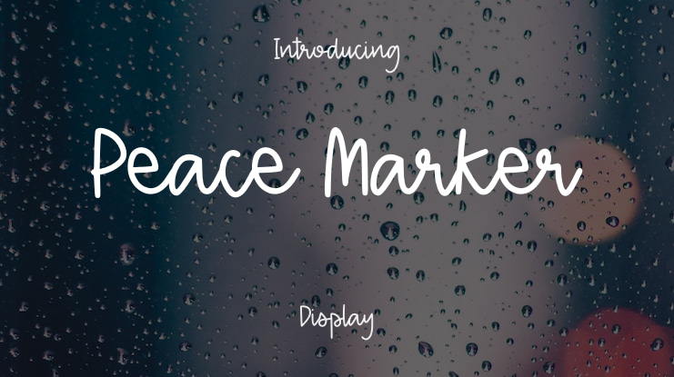 Peace Marker Font