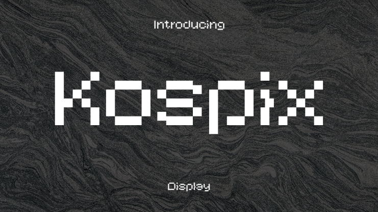 Kospix Font Family