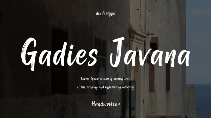 Gadies Javana Font
