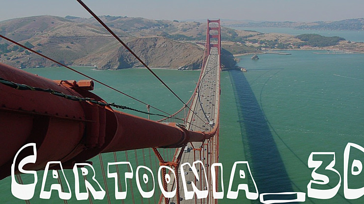 Cartoonia 3D Font