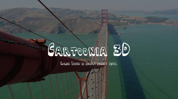 Cartoonia 3D Font