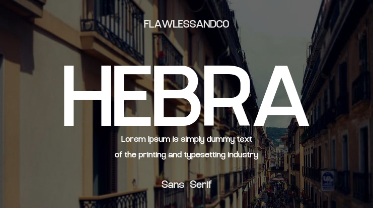 HEBRA Font