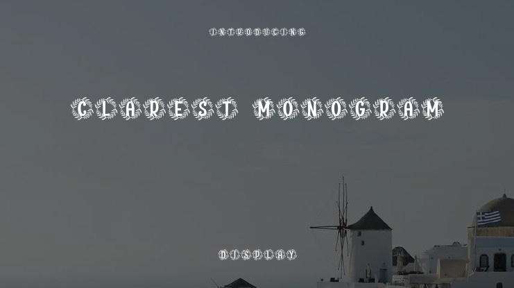 Clarest Monogram Font