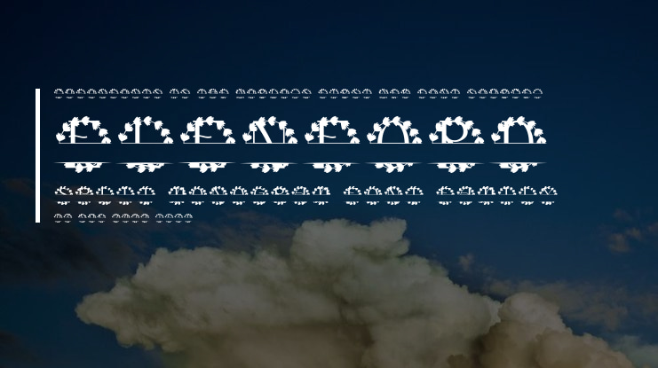 Elenford Split Monogram Font