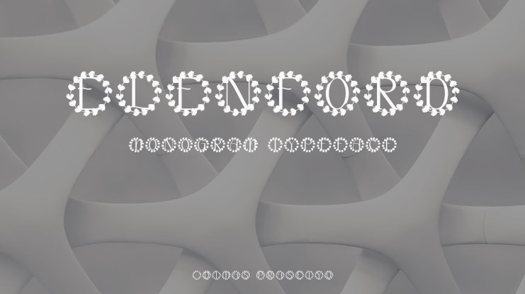 Elenford Monogram Font