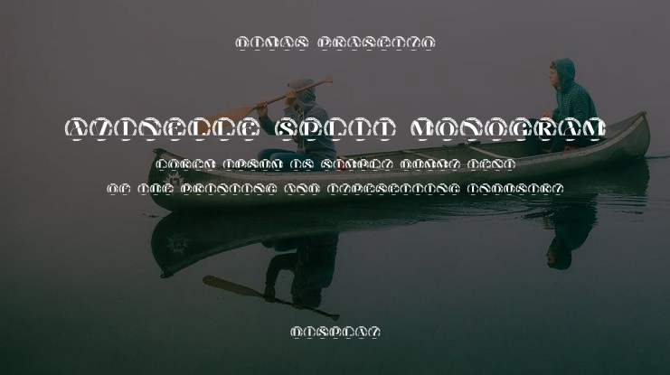 Avinelle Split Monogram Font