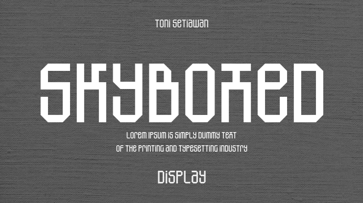 SkyBoxed Font