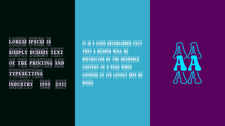 More Stacked Font
