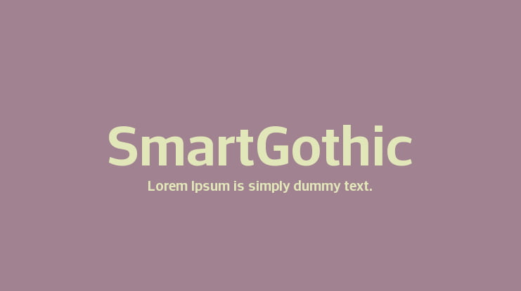 SmartGothic Font Family