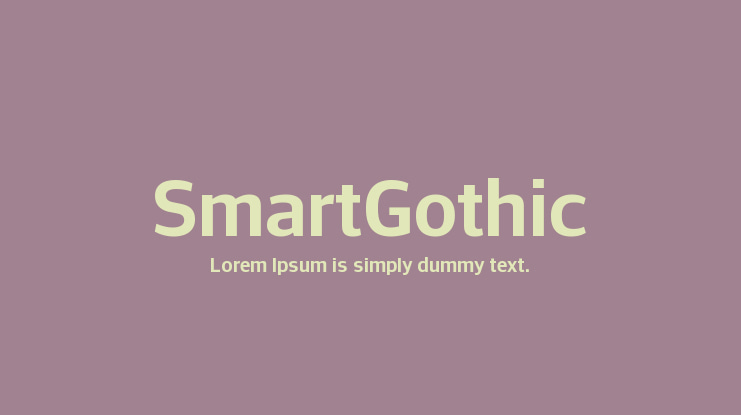 SmartGothic Font Family