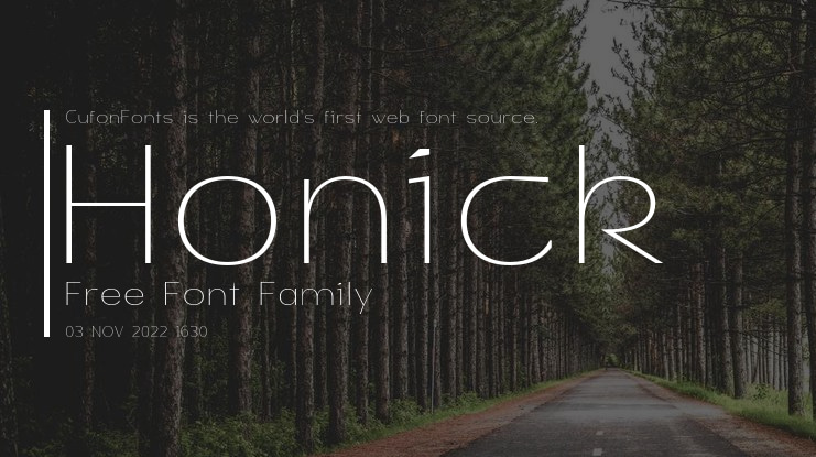 Honick Free Font