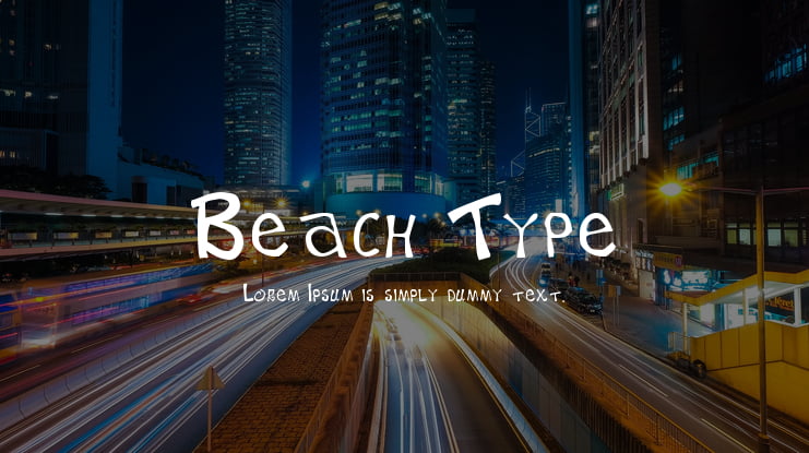 Beach Type Font