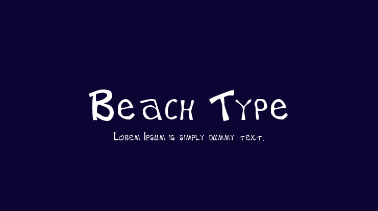 Beach Type Font