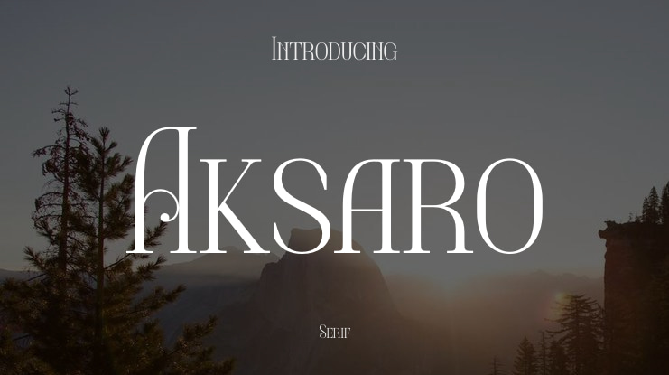 Aksaro Font