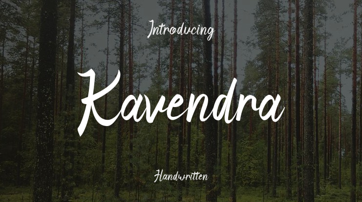 Kavendra Font