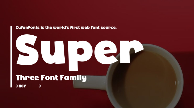 Super Three Font