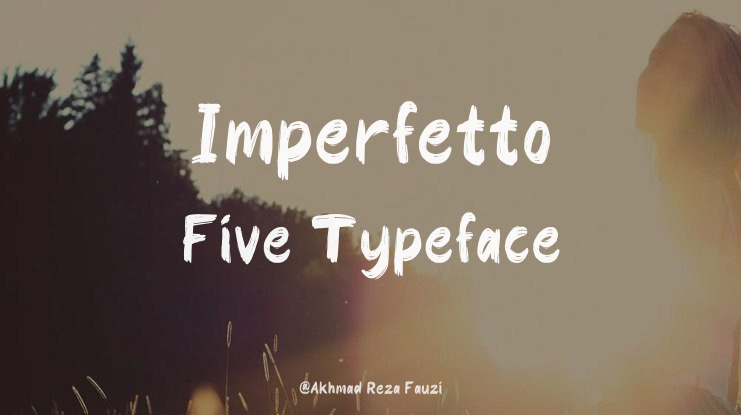 Imperfetto Five Font Family