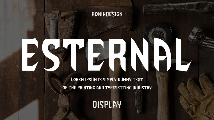 Esternal Font