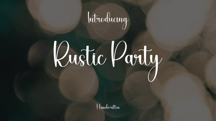 Rustic Party Font