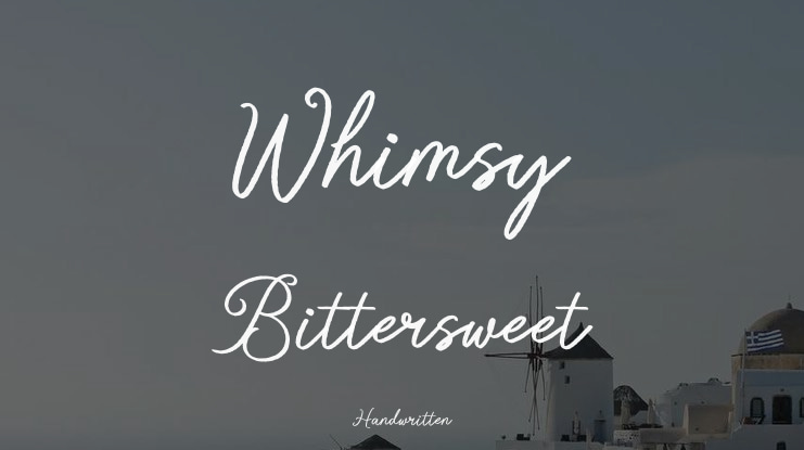 Whimsy Bittersweet Font