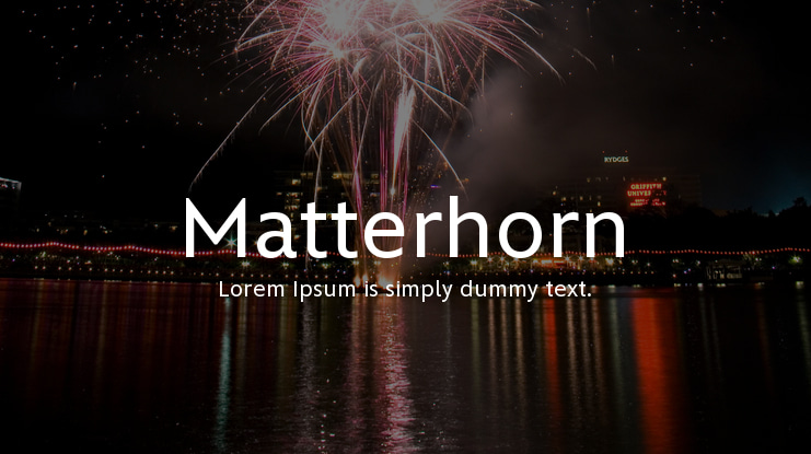 Matterhorn Font