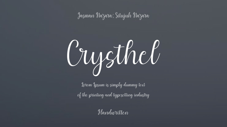 Crysthel Font