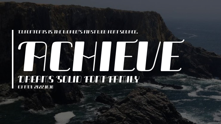 Achieve Dreams Solid Font Family