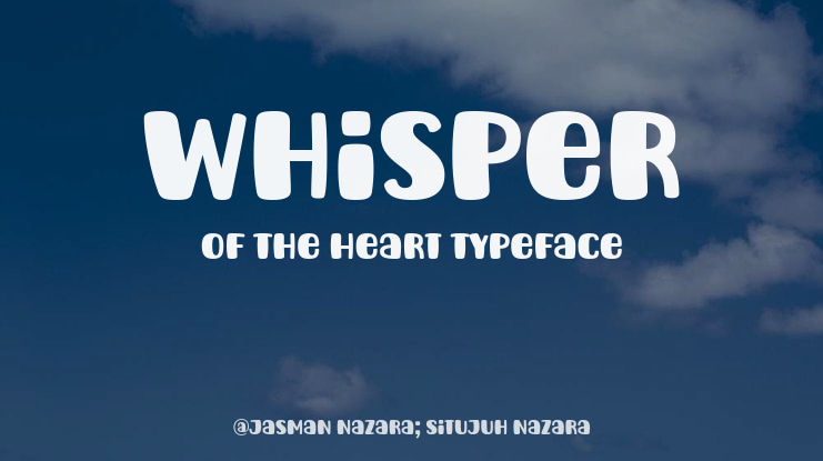 Whisper Of The Heart Font