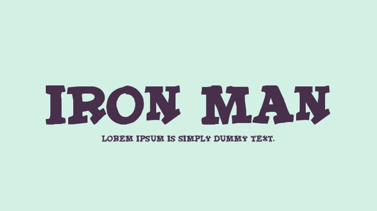 Iron Man Font
