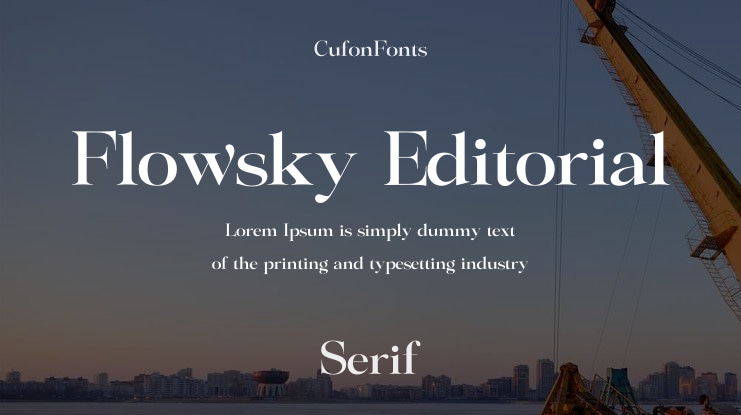 Flowsky Editorial Font Family