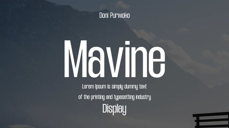 Mavine Font Family