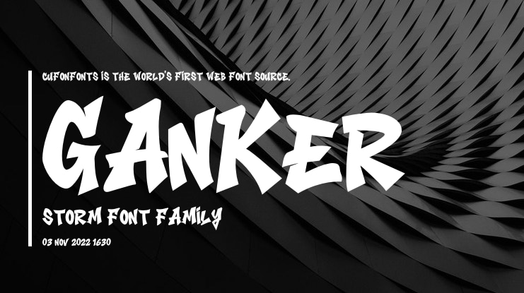 Ganker Storm Font
