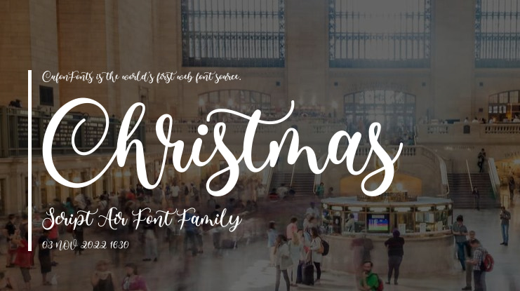 Christmas Script Air Font