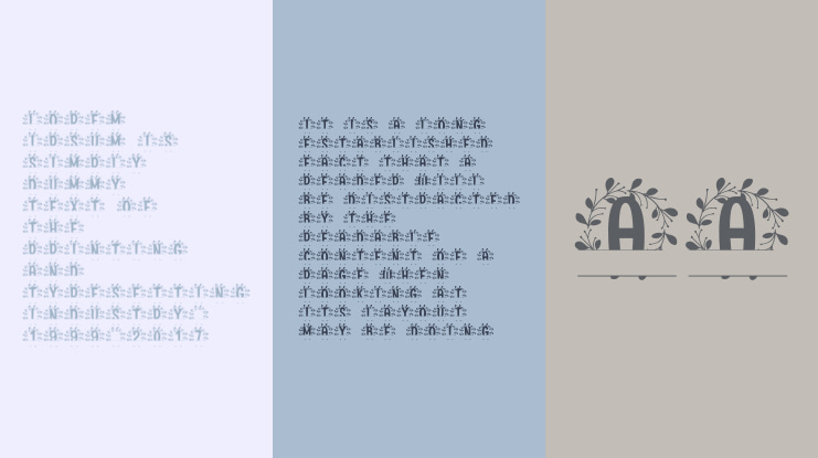 Mireth Split Monogram Font
