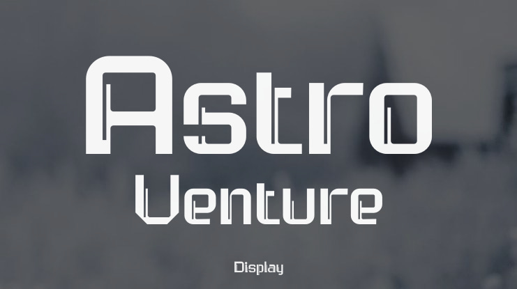 Astro Venture Font Family
