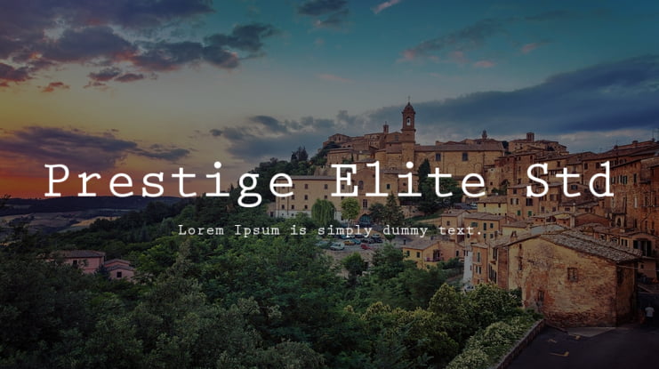 Prestige Elite Std Font