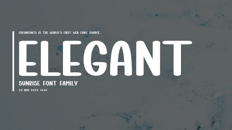 Elegant Sunrise Font