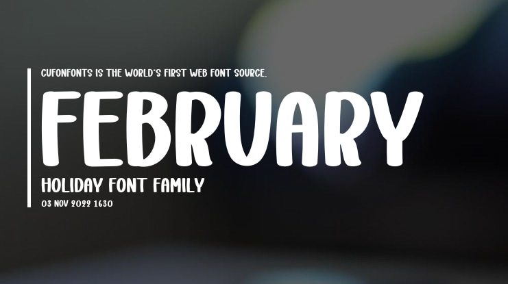 February Holiday Font