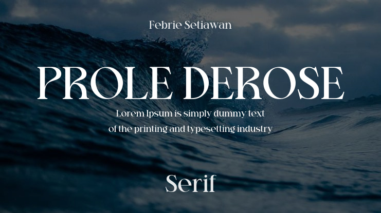 PROLE DEROSE Font