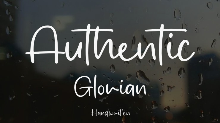 Authentic Glorian Font