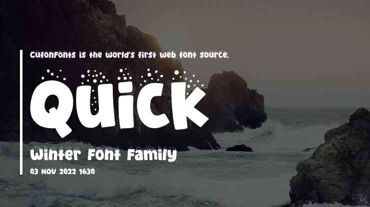 Quick Winter Font