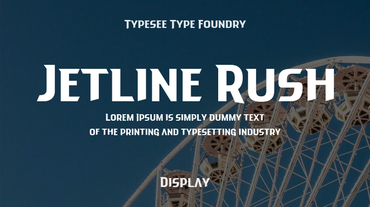 Jetline Rush Font Family
