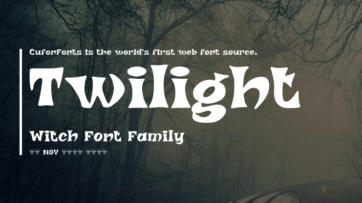 Twilight Witch Font
