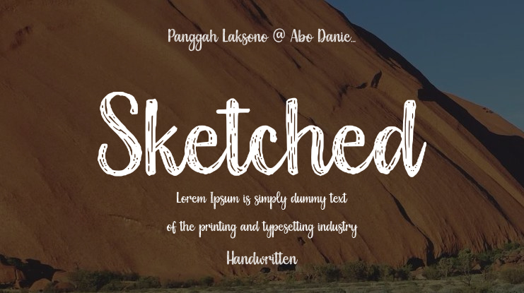 Sketched Font