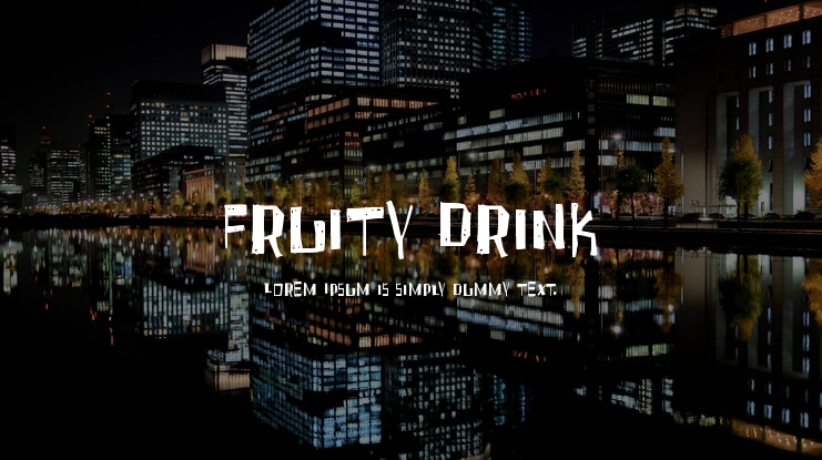 Fruity Drink Font