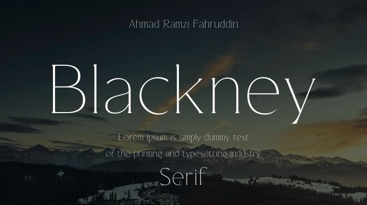 Blackney Font Family