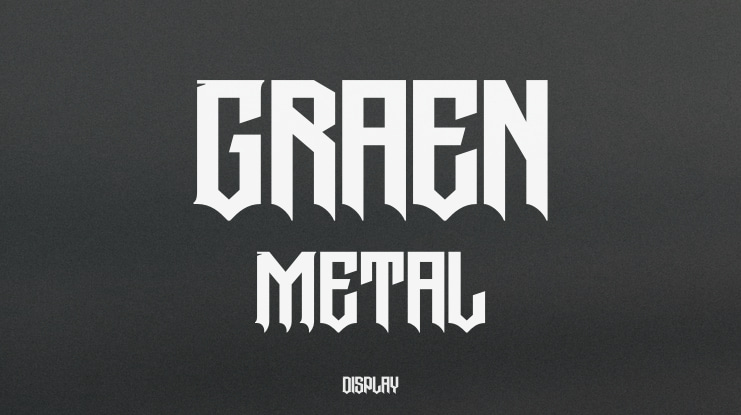 Graen Metal Font