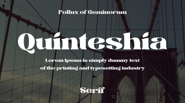 Quinteshia Font