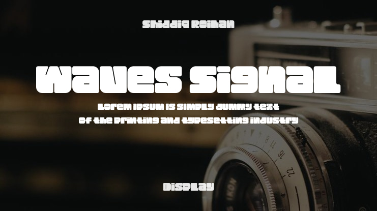 Waves Signal Font